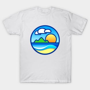 Island Tropic Wave Circle T-Shirt